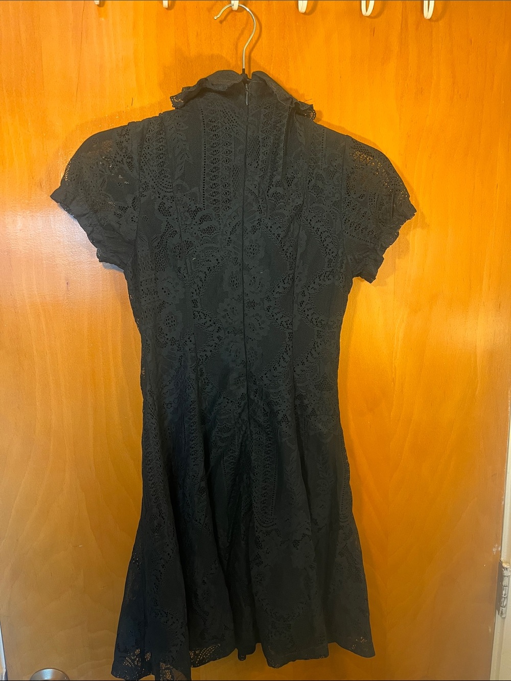 Killstar Black Lace Ruffle Mini Dress - Picture 3 of 3